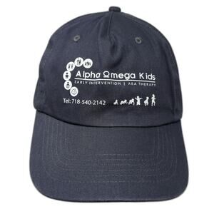 Hit 5 Panel Gray One Size Strapback Hat Alpha Omega Kids Early Intervention ABA